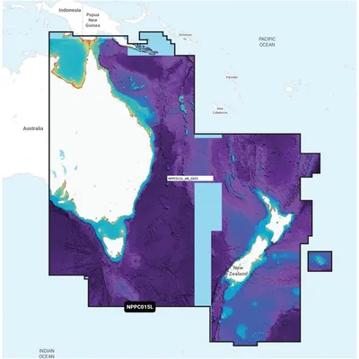 Navionics Platinum+ Chart - Australia, East & Central to New Zealand