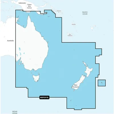 Navionics+ Chart - Australia, East & Central to New Zealand