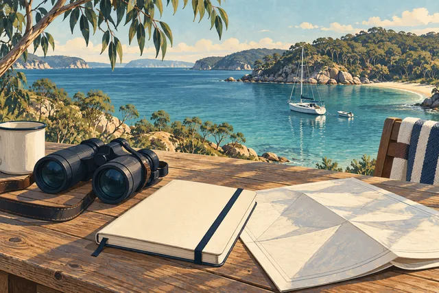 Illustration for planning a fishing trip