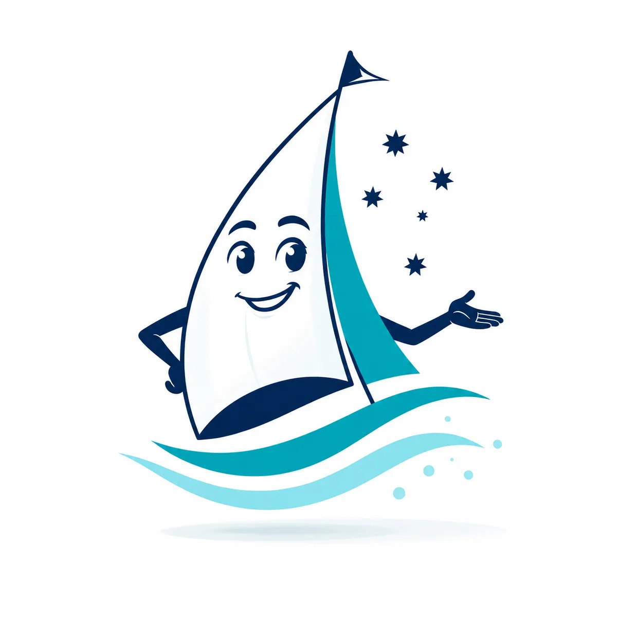 YouSail Network’s smiling sailboat mascot